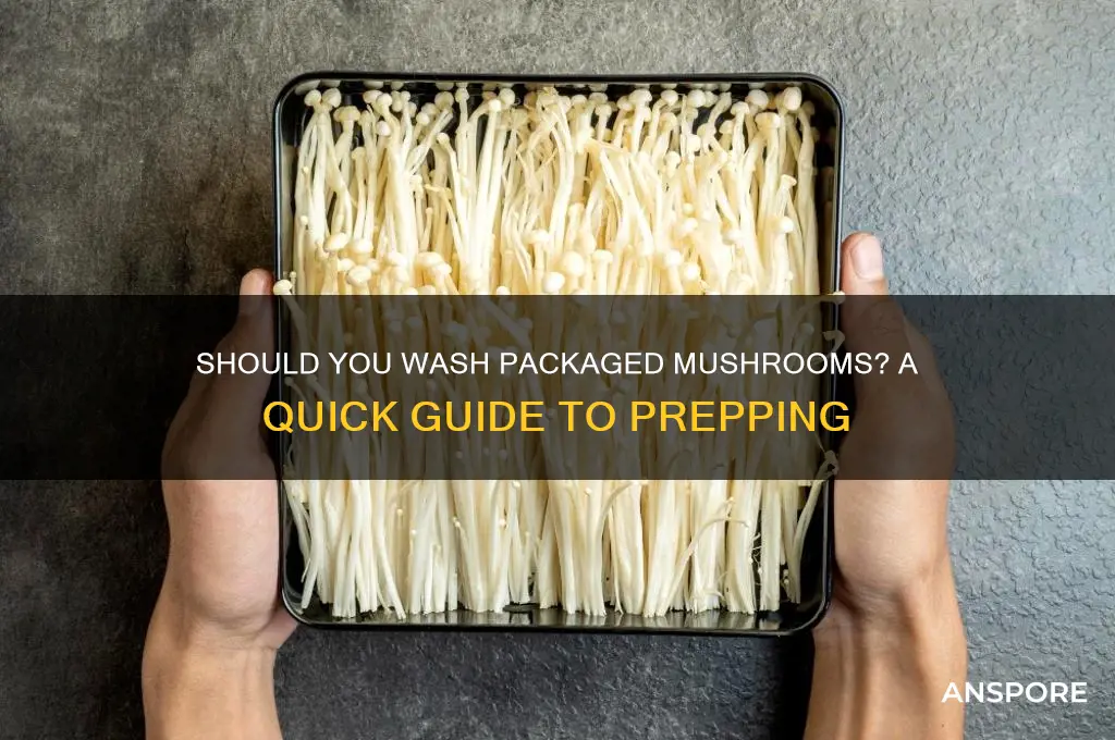 do i have to wash packaged mushrooms