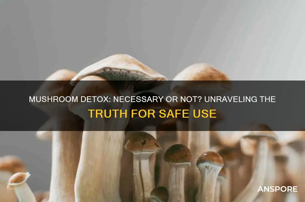 do i need to detox for mushrooms