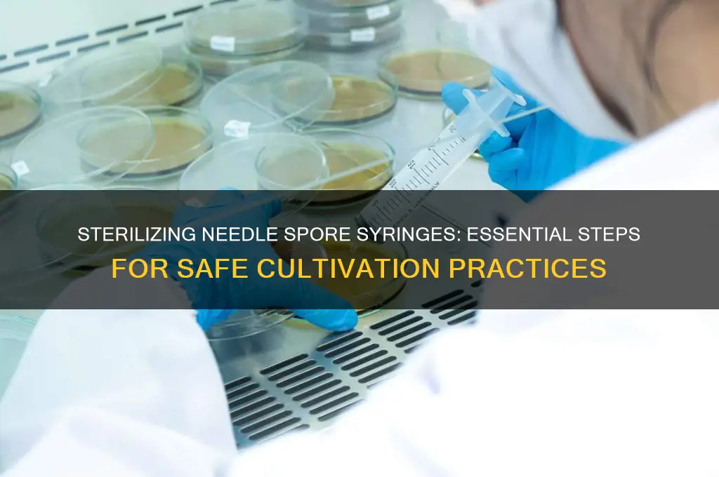 do i need to sterilize needle spore syringe