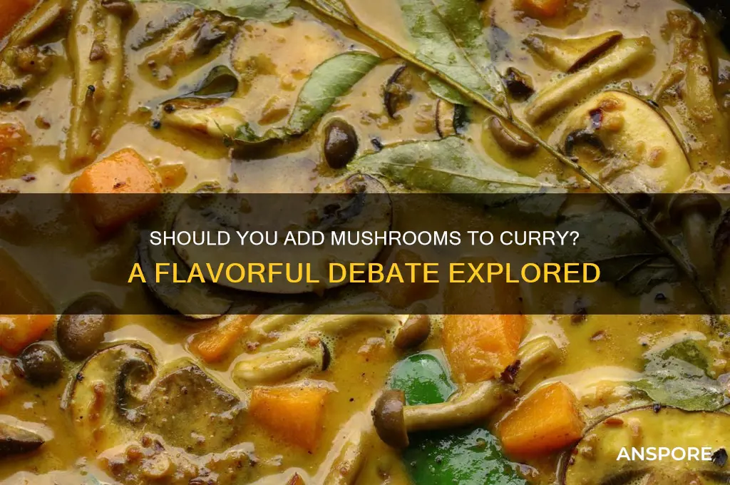 do i put mushroom in curry