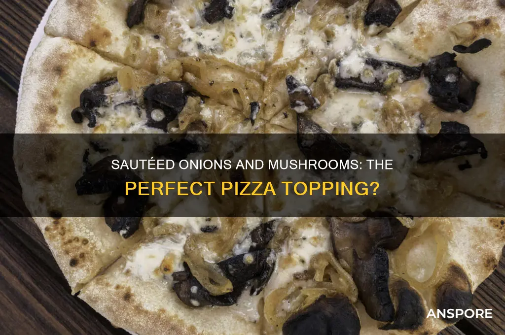 do i saute onions and mushrooms for top of pizza