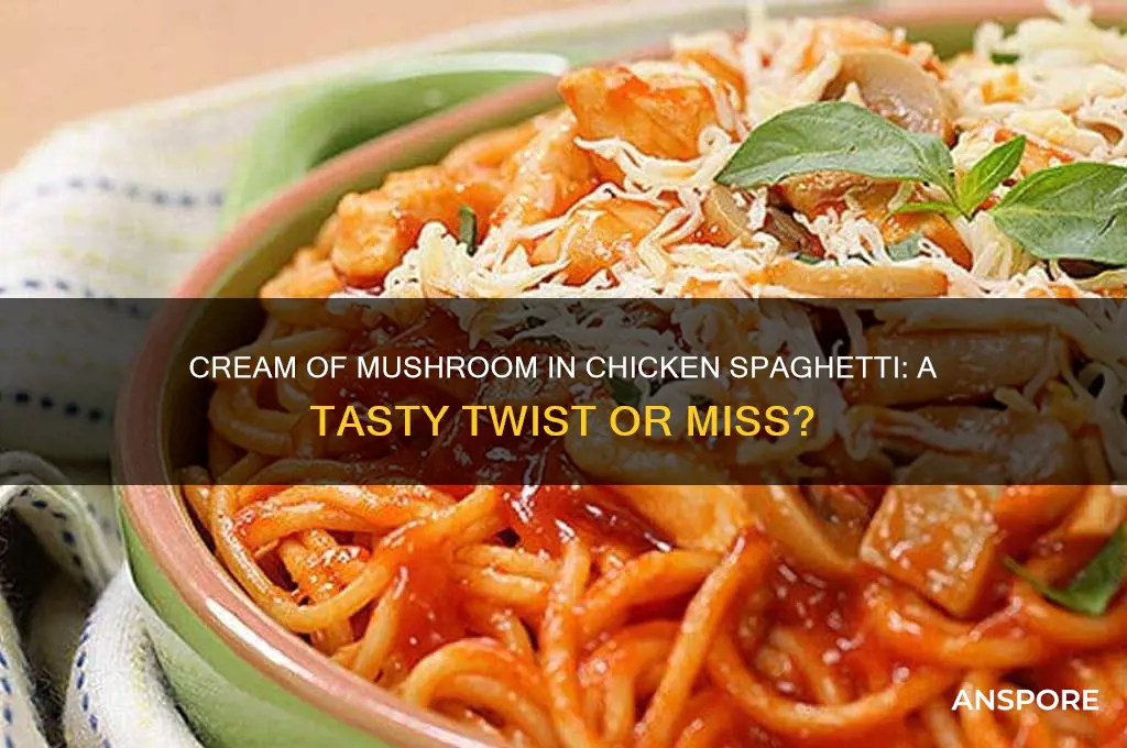 do i use cream of mushroom for chicken spaghetti