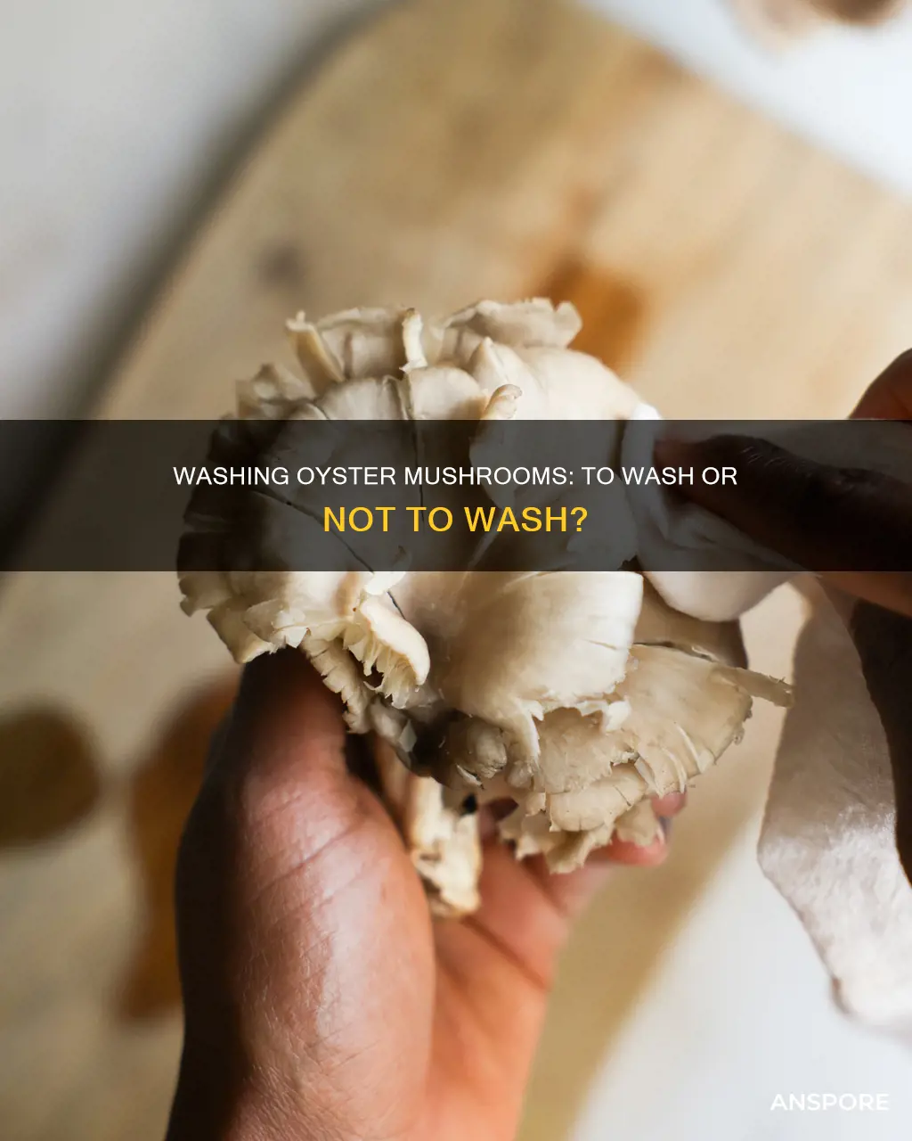 do i wash oyster mushrooms