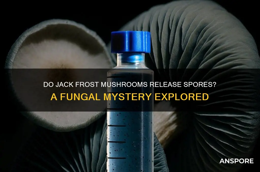 do jack frost mushrooms drop spores