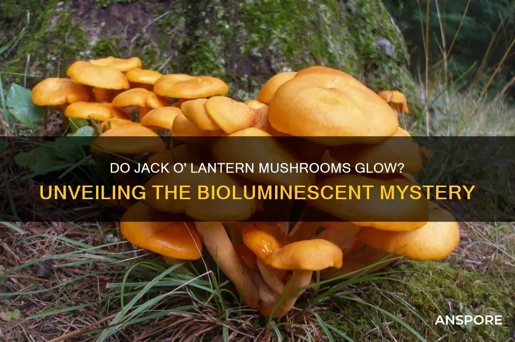 do jack o lantern mushrooms glow