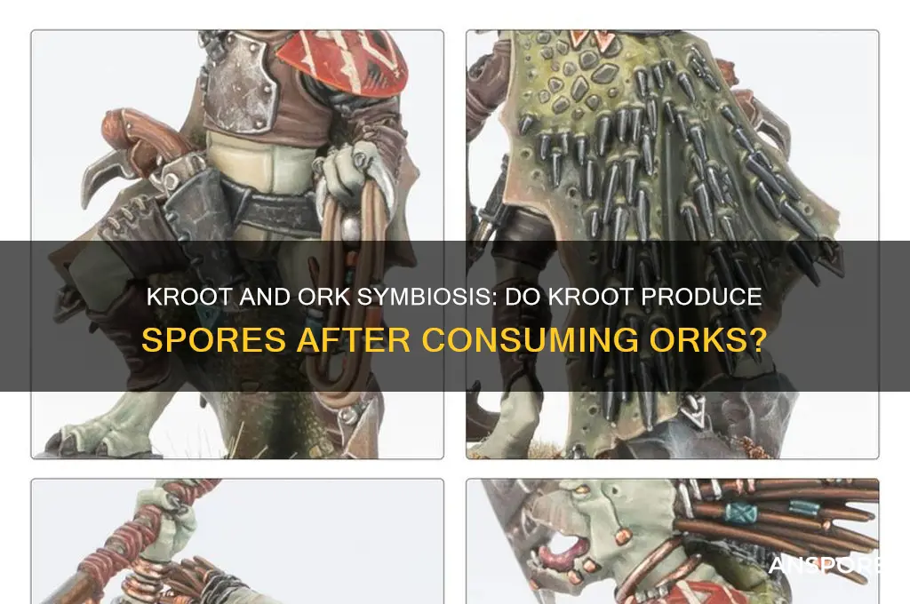 do kroot produce spores if they eat orks