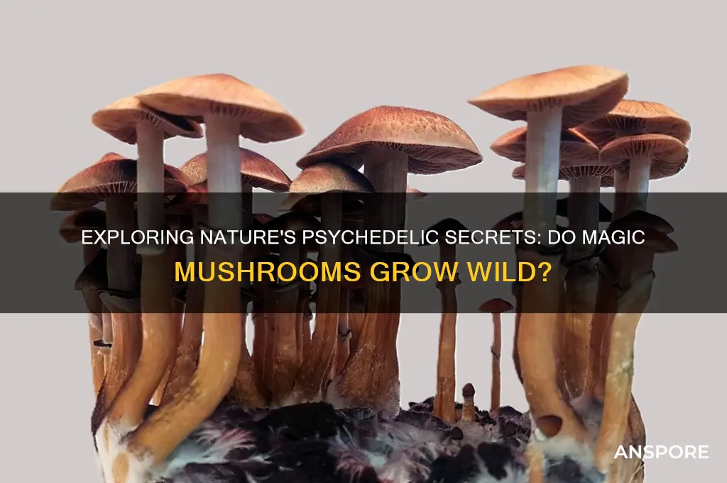 do magic mushrooms grow in the wild