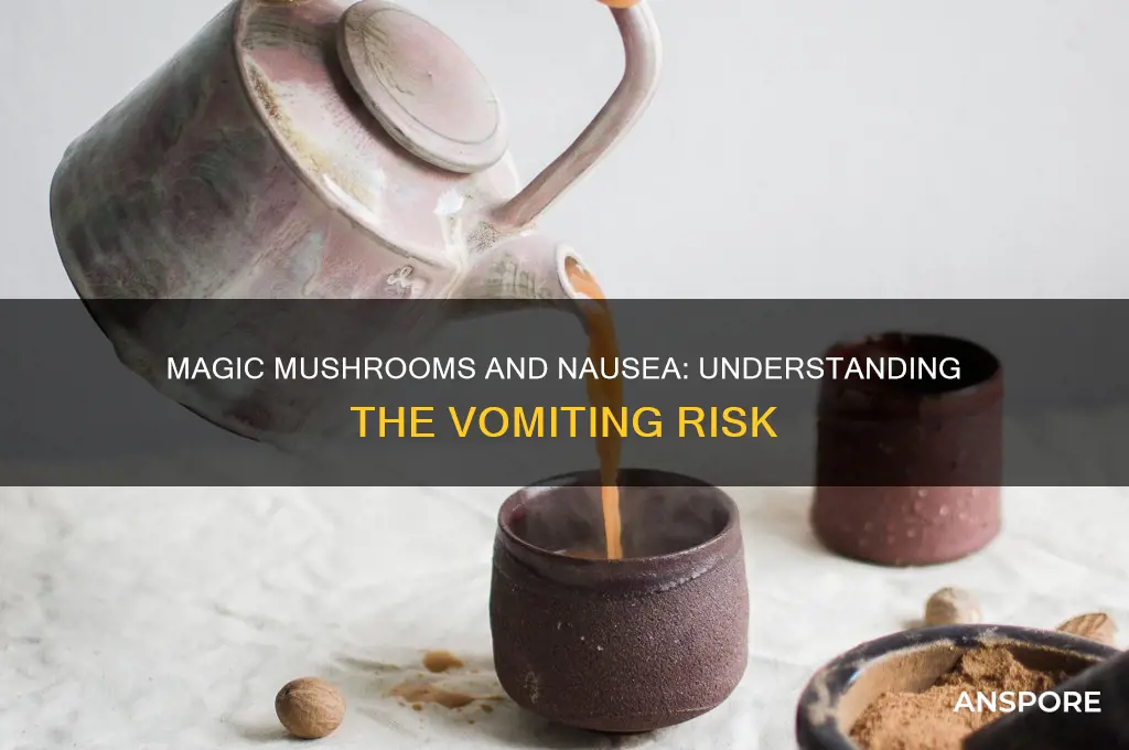 do magic mushrooms make you throw up