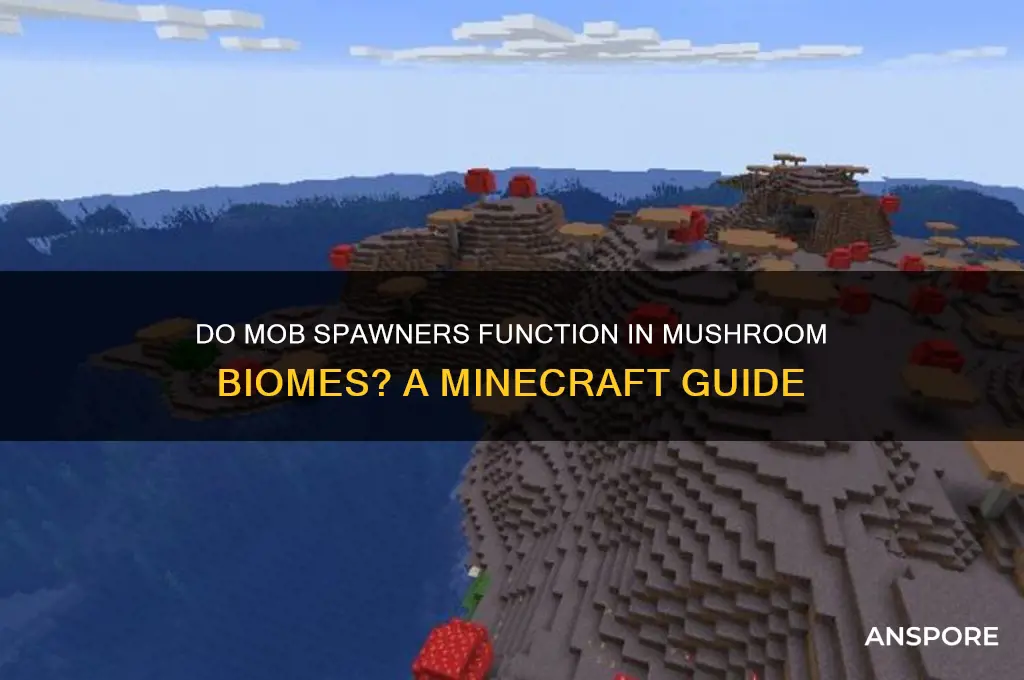 do mob spawners work in mushroom biome
