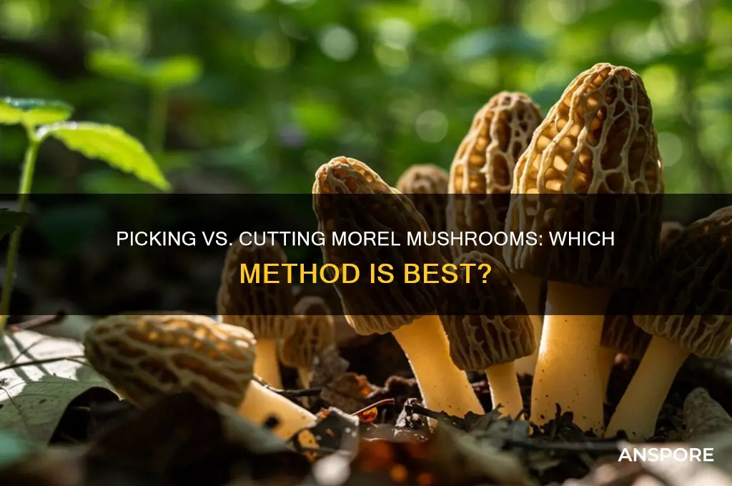 do morrel mushrooms need to be picked ir cut