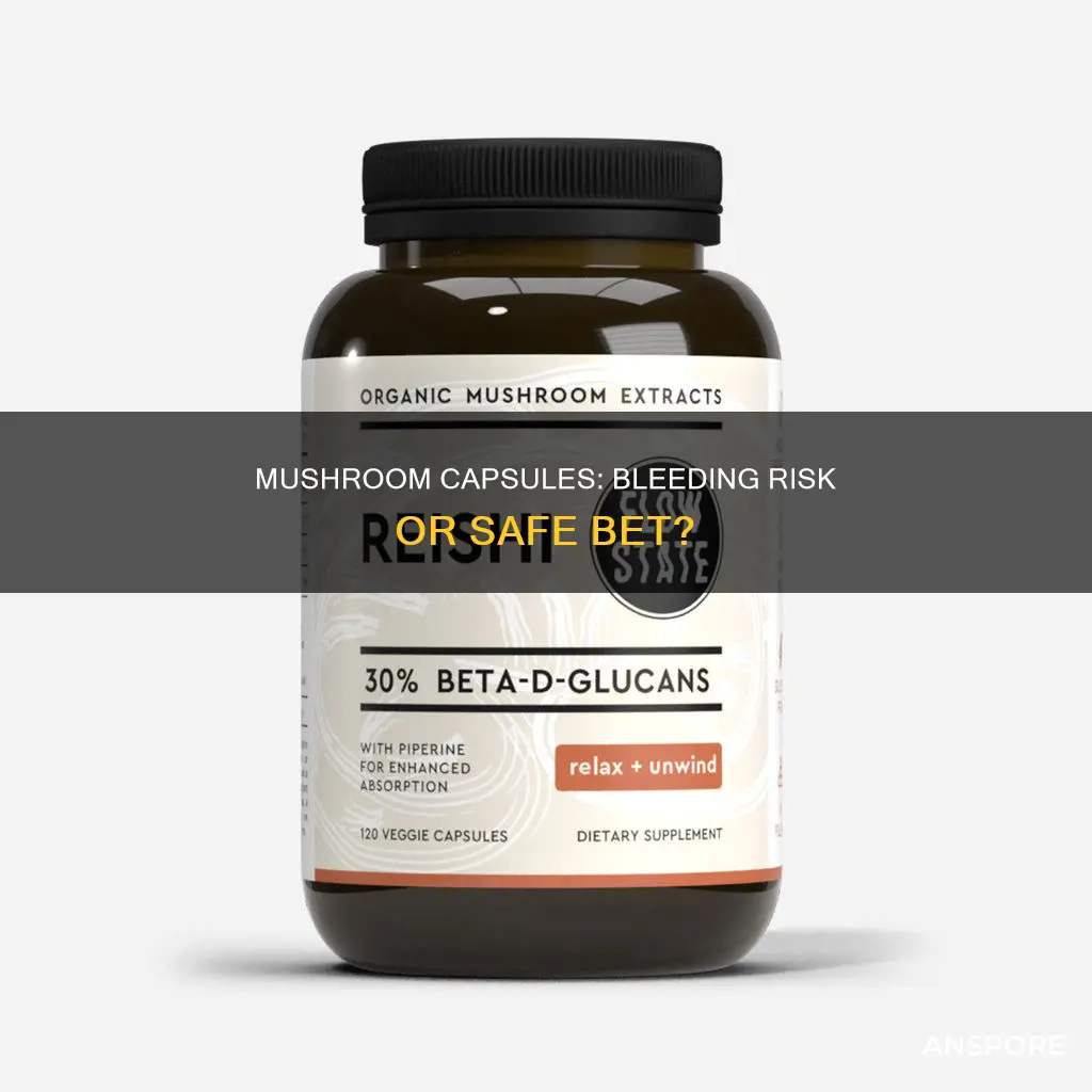do mushroom capsules cause bleeding
