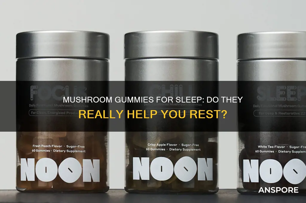 do mushroom gummies help you sleep