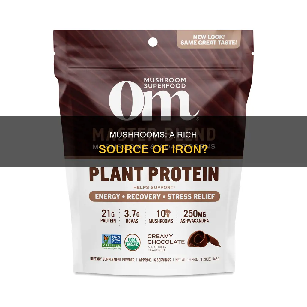 do mushroom have iron