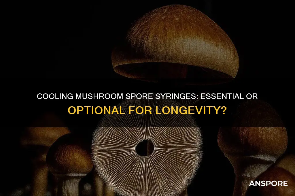 do mushroom spore syringes need to be cooled