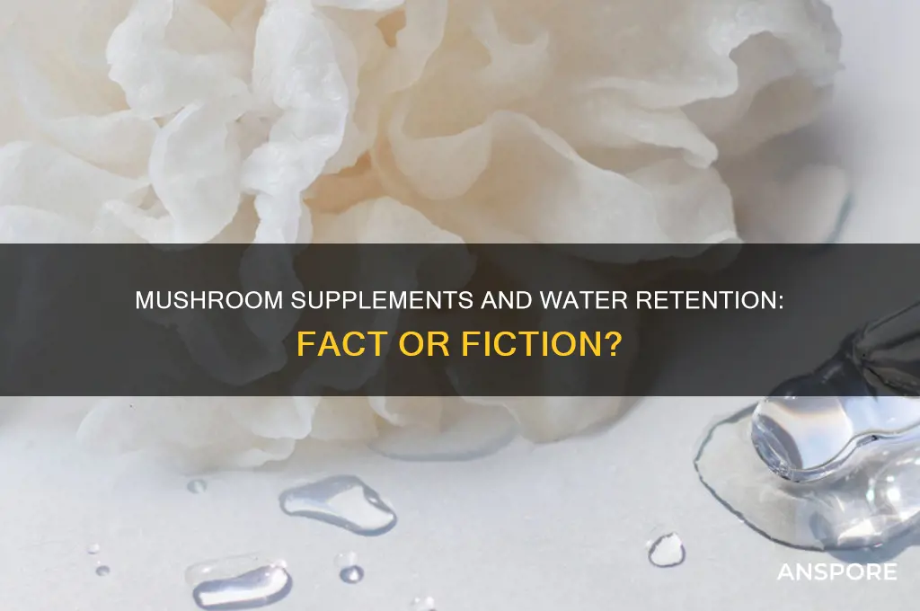 do mushroom supplements cause water retention