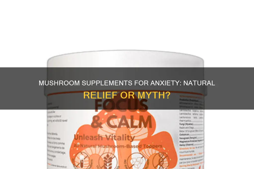 do mushroom supplements help with anxiety