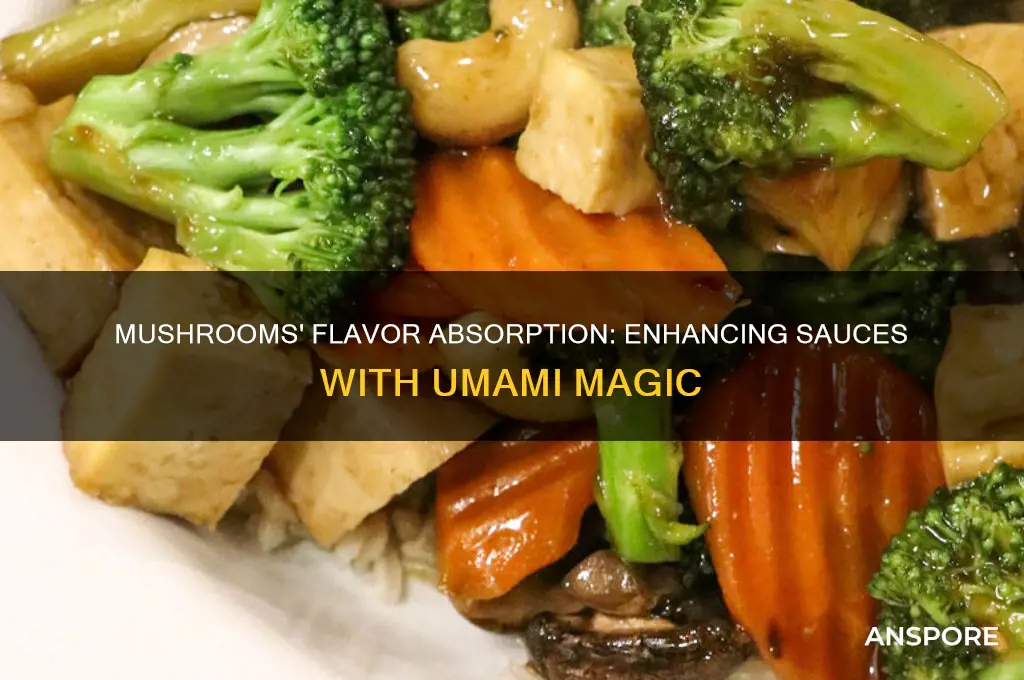do mushrooms absorb flavor in sauce