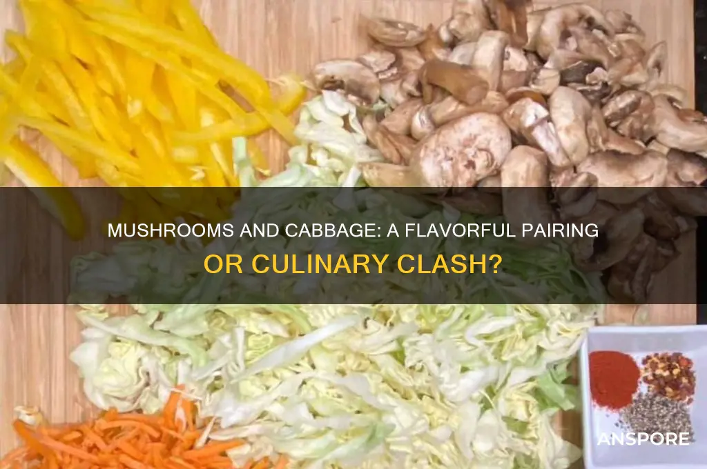 do mushrooms and cabbage go together