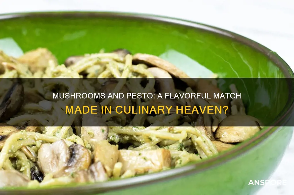 do mushrooms and pesto go together