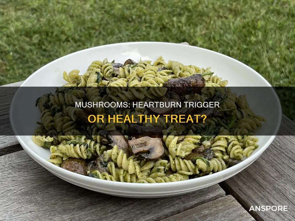 do mushrooms cause heartburn