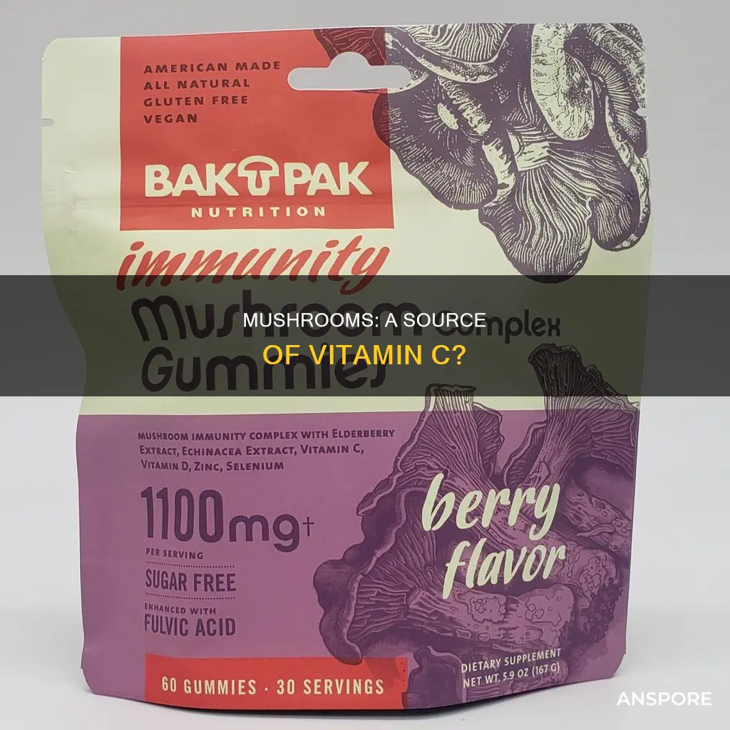 do mushrooms contain vitamin c