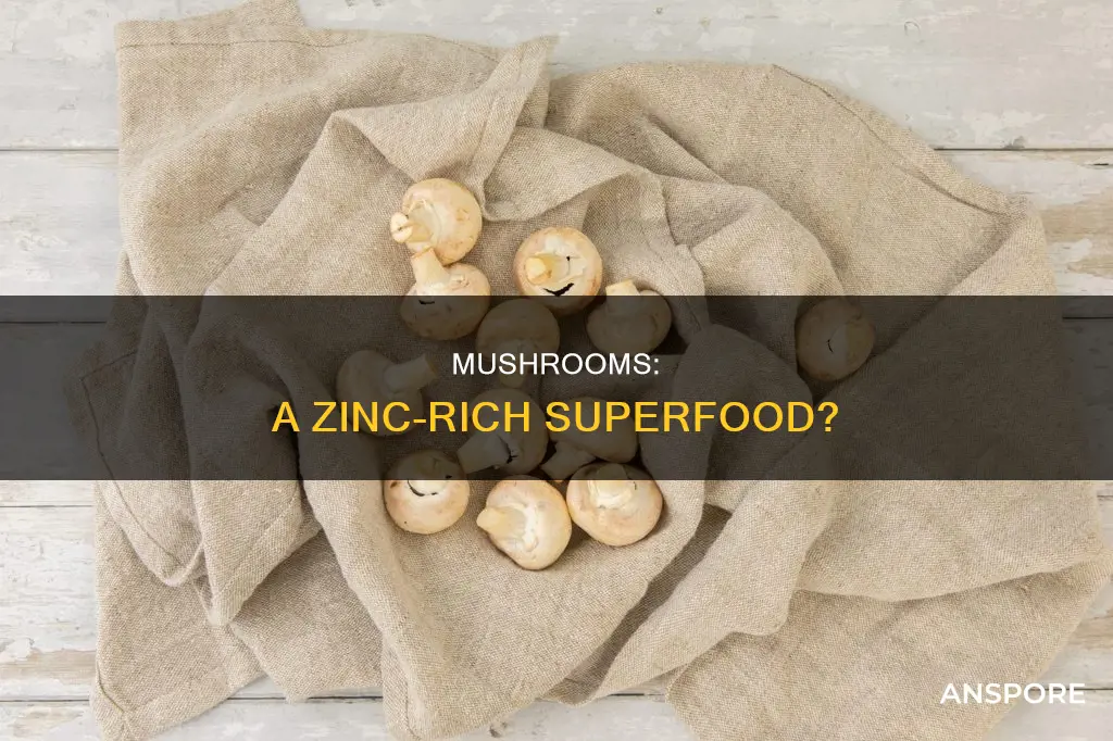 do mushrooms contain zinc