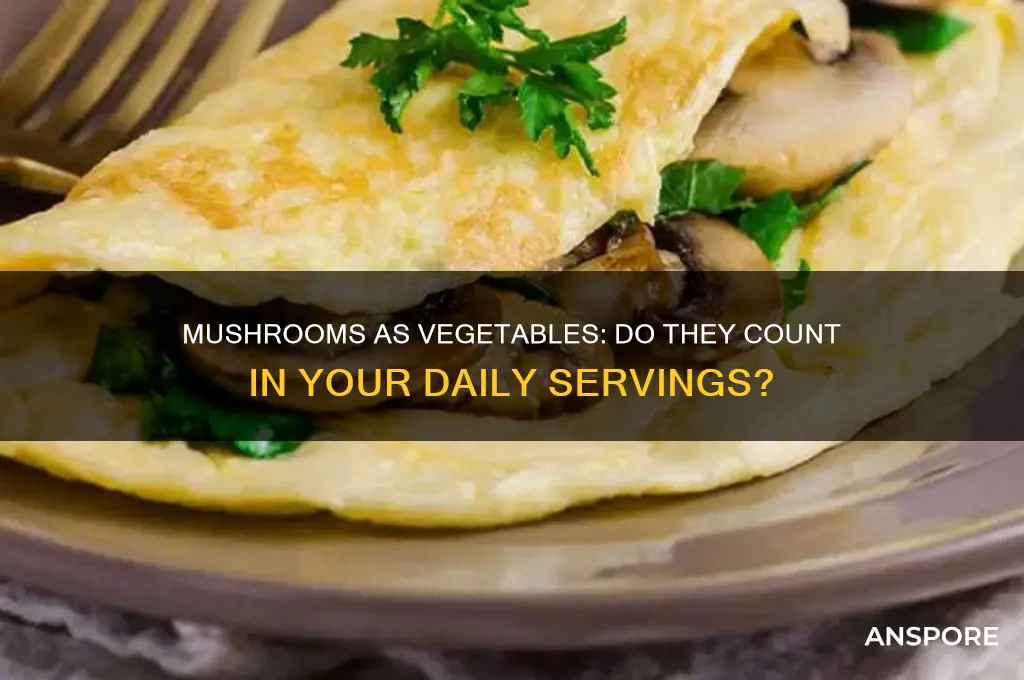 do mushrooms count as a serving of vegetables