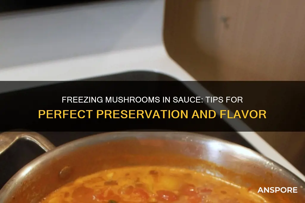 do mushrooms freeze well in sauce