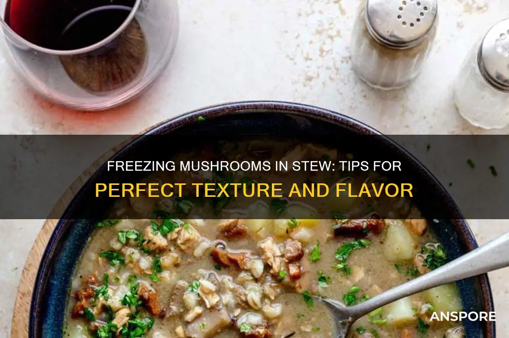 do mushrooms freeze well in stew