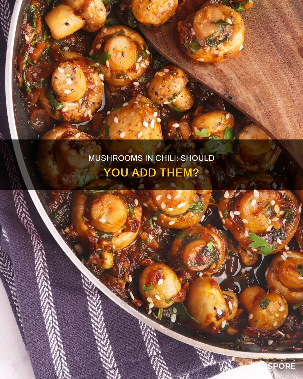 do mushrooms go in chilli