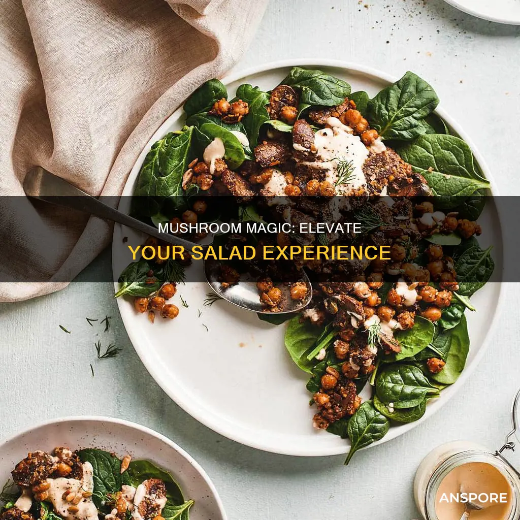 do mushrooms go in salad