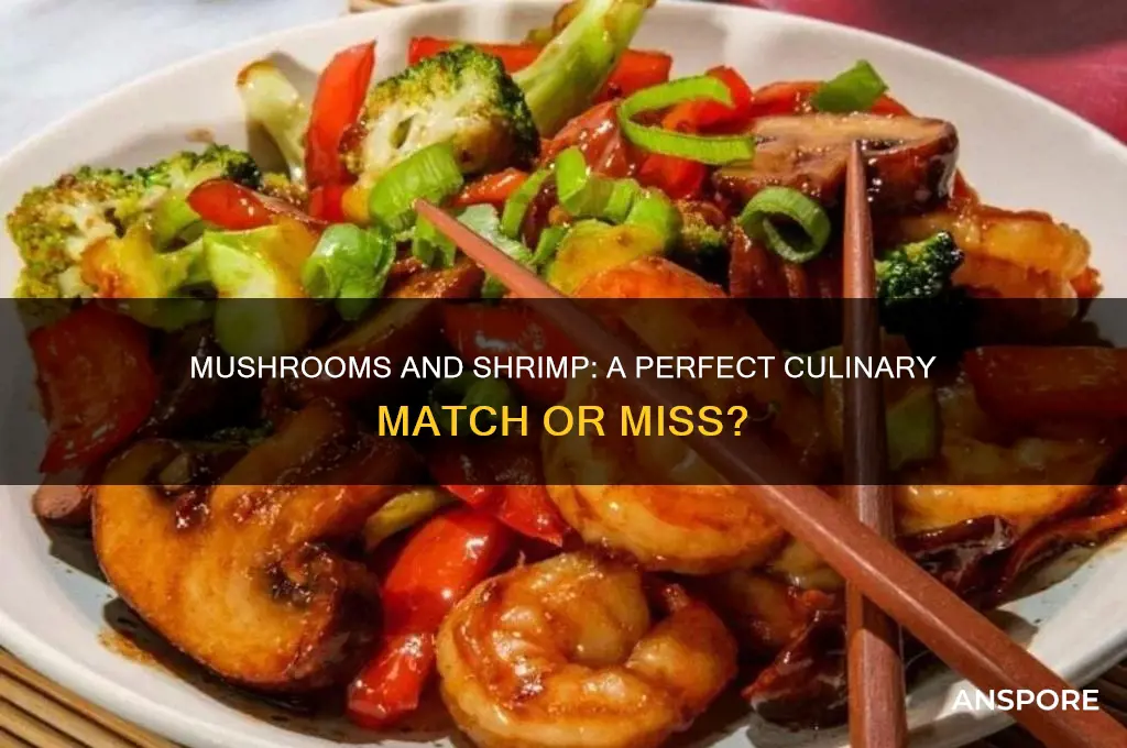 do mushrooms go well with shrimp