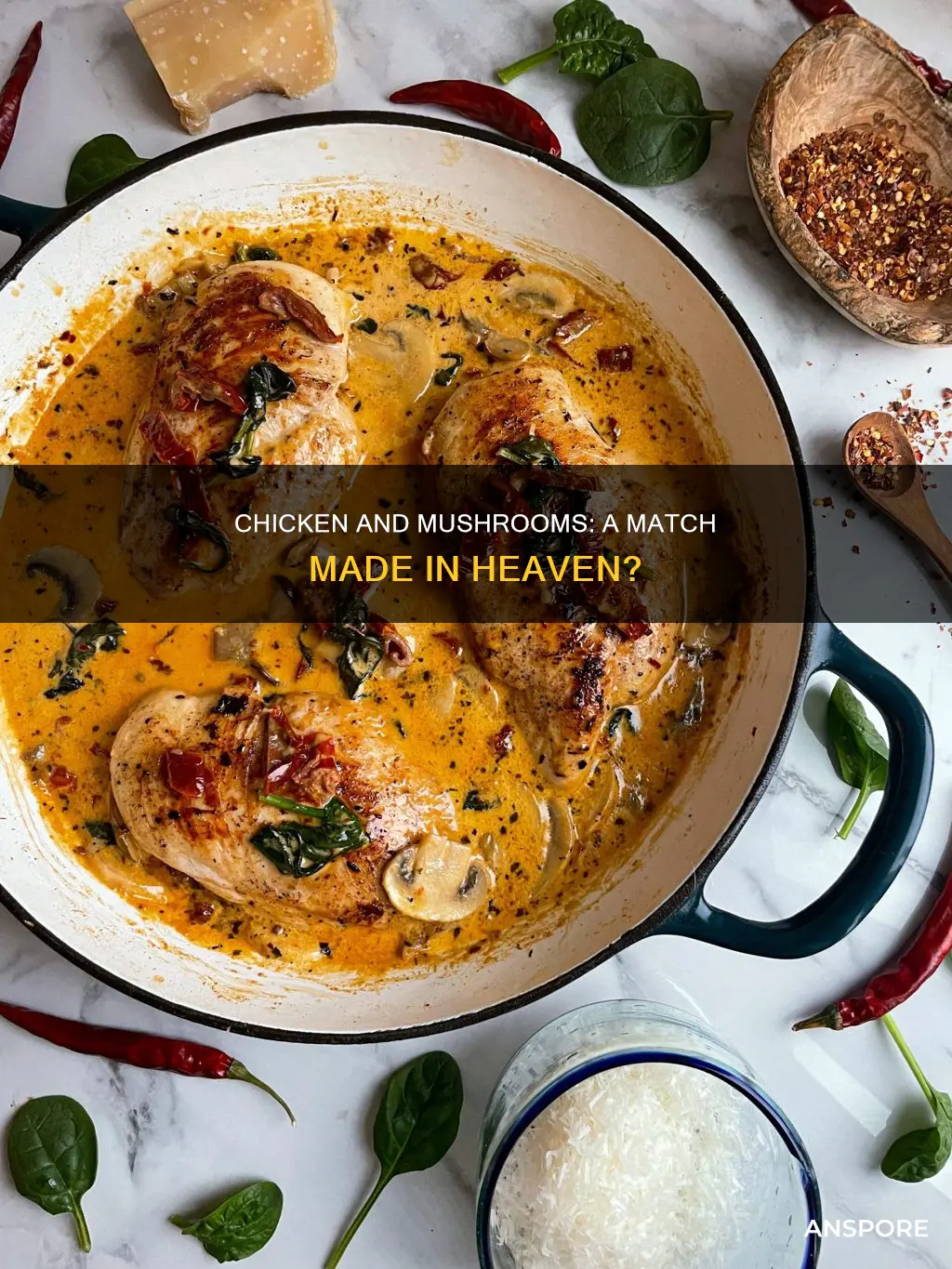 do mushrooms go with chicken