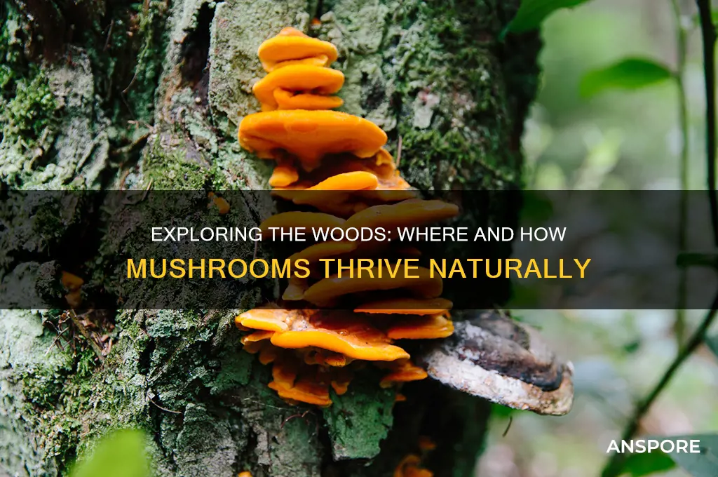 do mushrooms grow in the woods