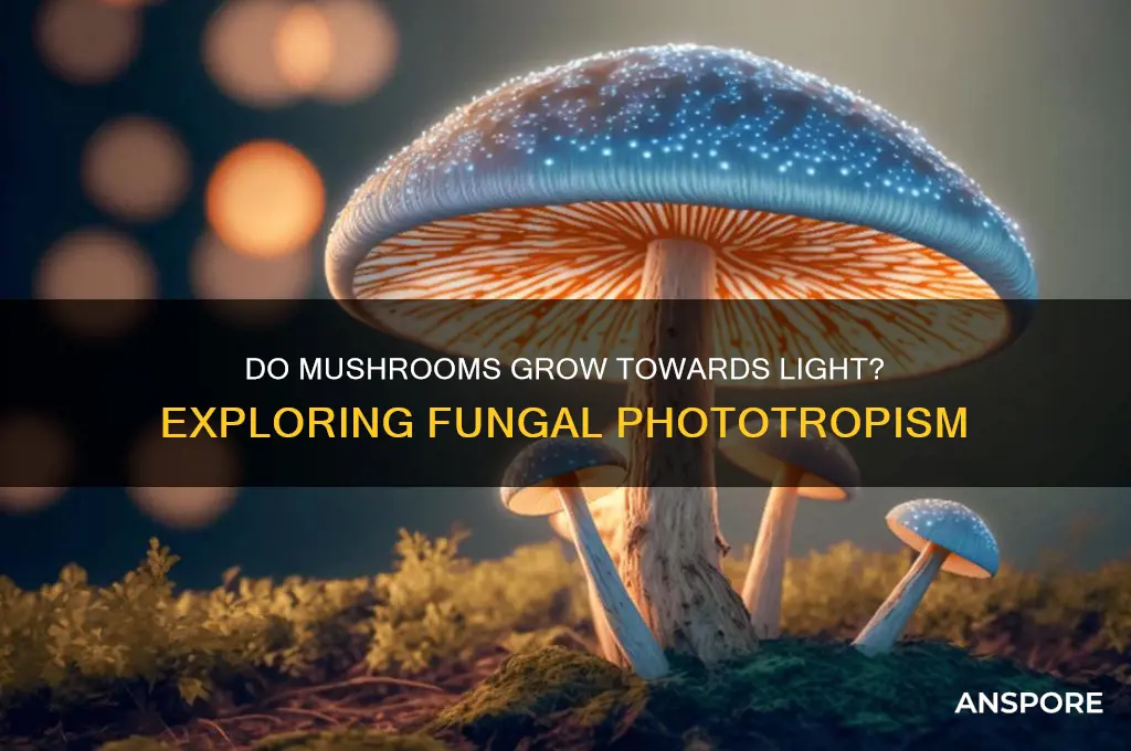 do mushrooms grow towards light