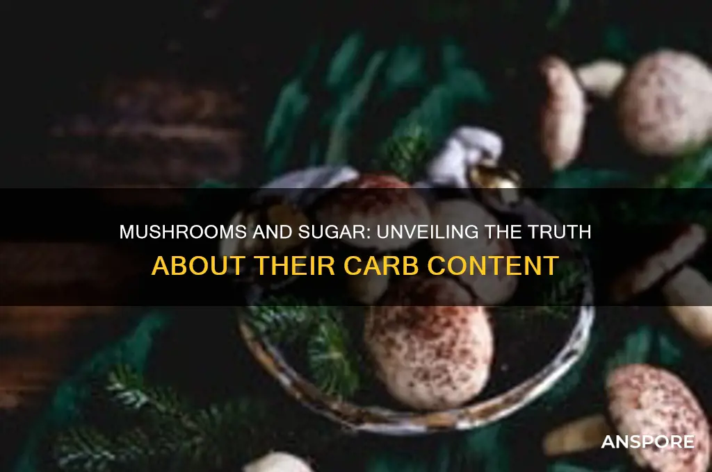 do mushrooms have a lot of sugar
