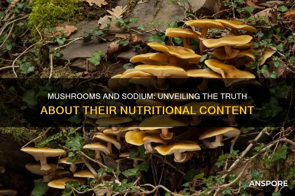 do mushrooms have sodium in them