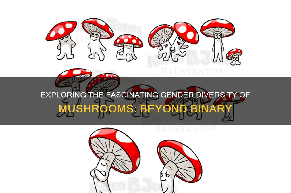 do mushrooms have thousands of genders