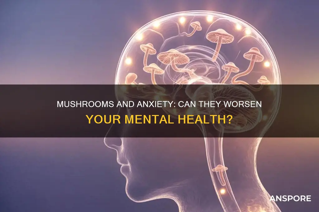 do mushrooms make anxiety worse