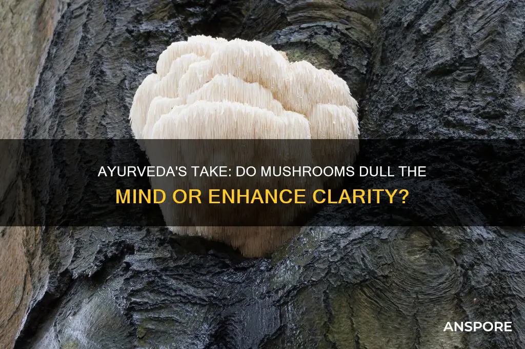 do mushrooms make the mind dull ayurveda
