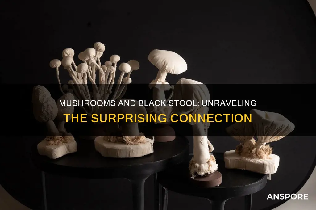 do mushrooms make you poop black