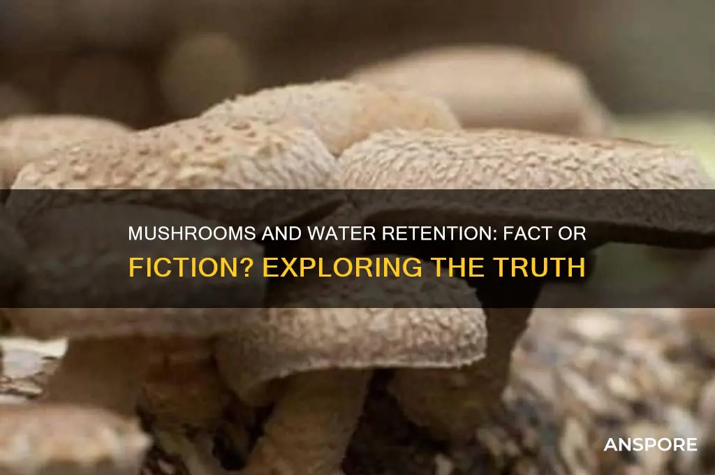 do mushrooms make you retain water