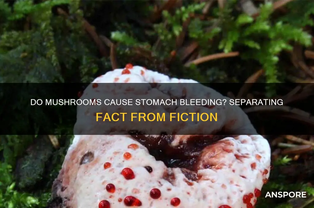 do mushrooms make your stomach bleed