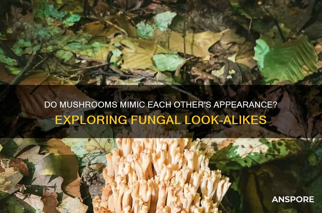 do mushrooms mirror appearance of other mushrooms