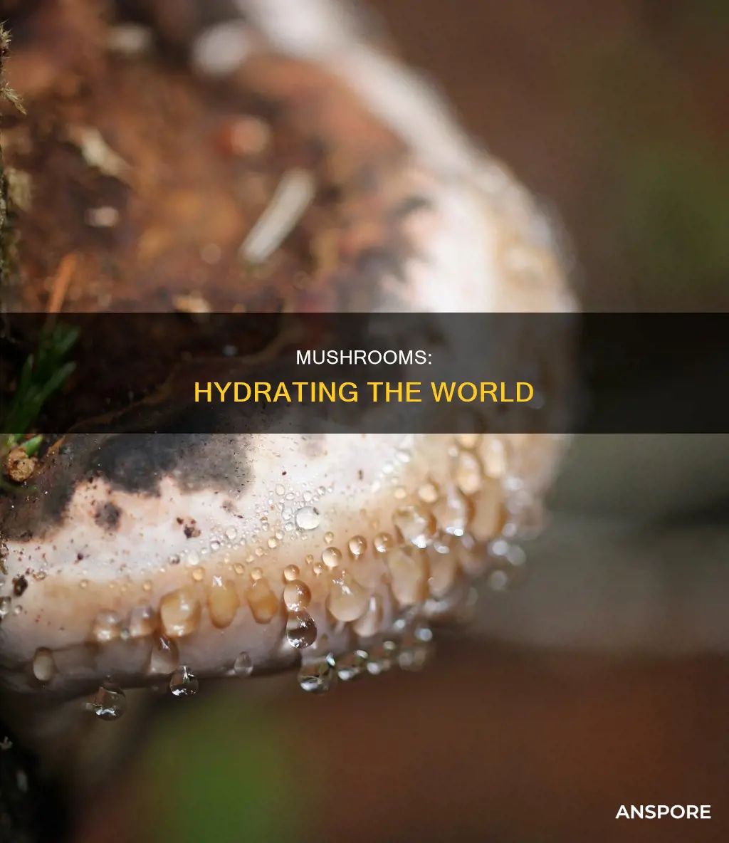 do mushrooms release water