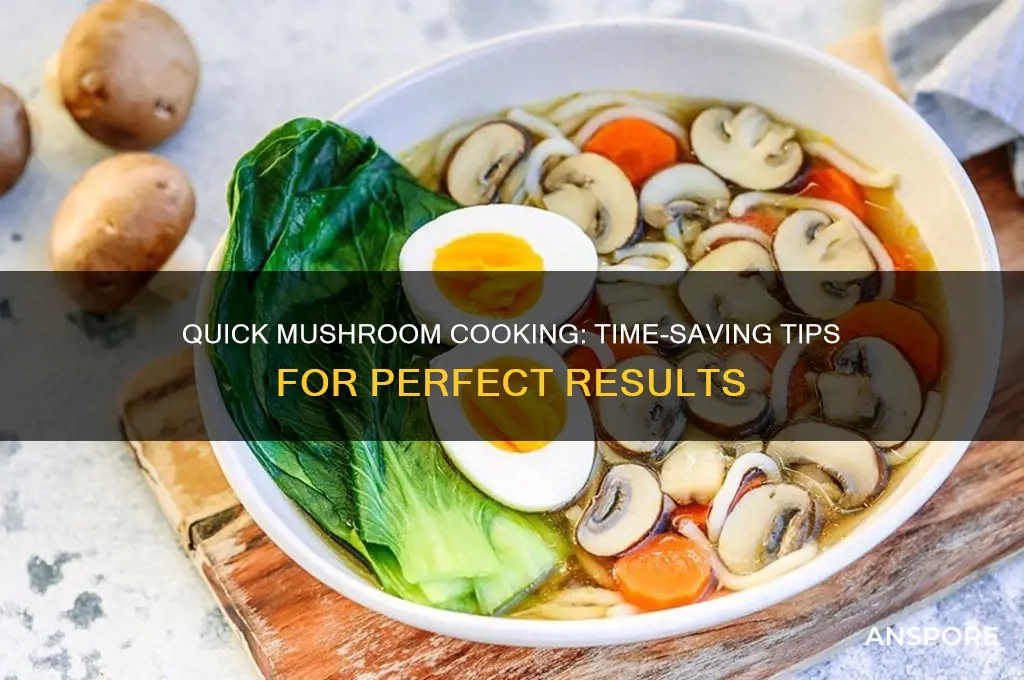 do mushrooms take long to cook