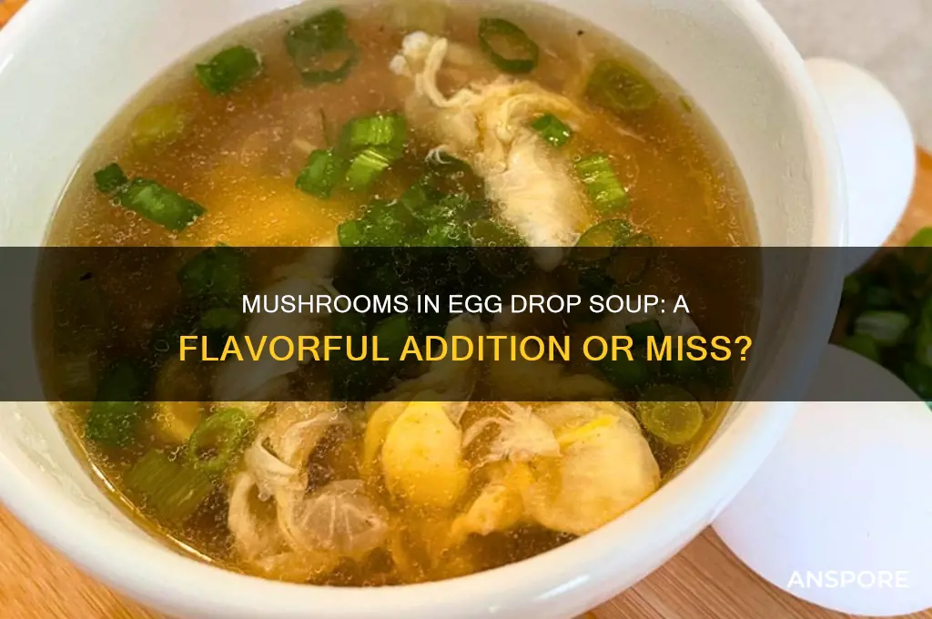 do mushrooms taste good in egg drop soup