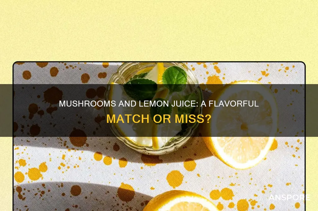 do mushrooms taste good with lemon juice