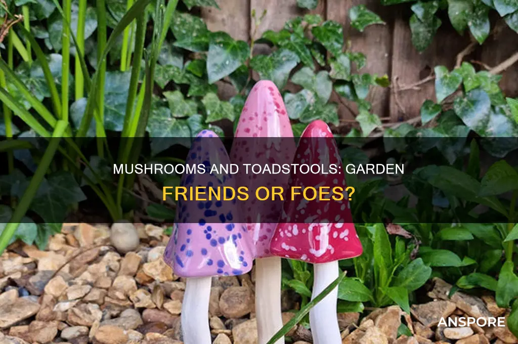do mushrooms toadstools do any harm to your garden