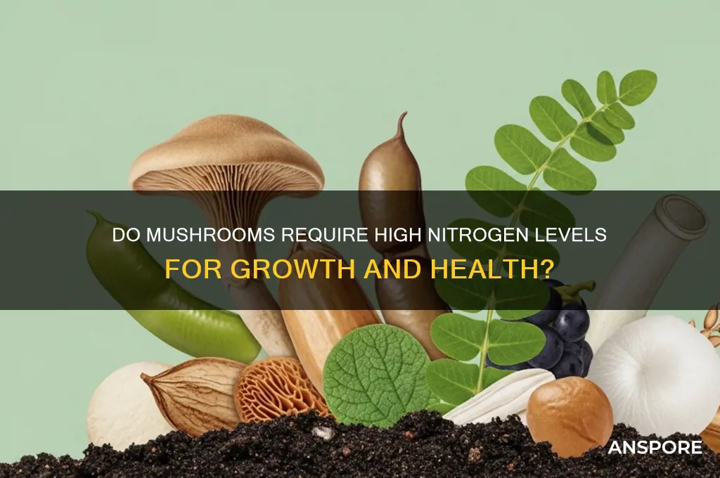 do mushrooms use a lot of nitrogen